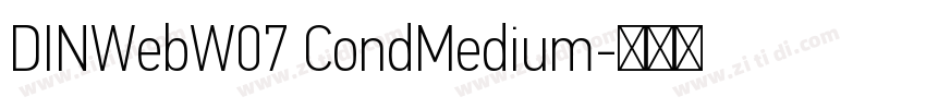 DINWebW07 CondMedium字体转换